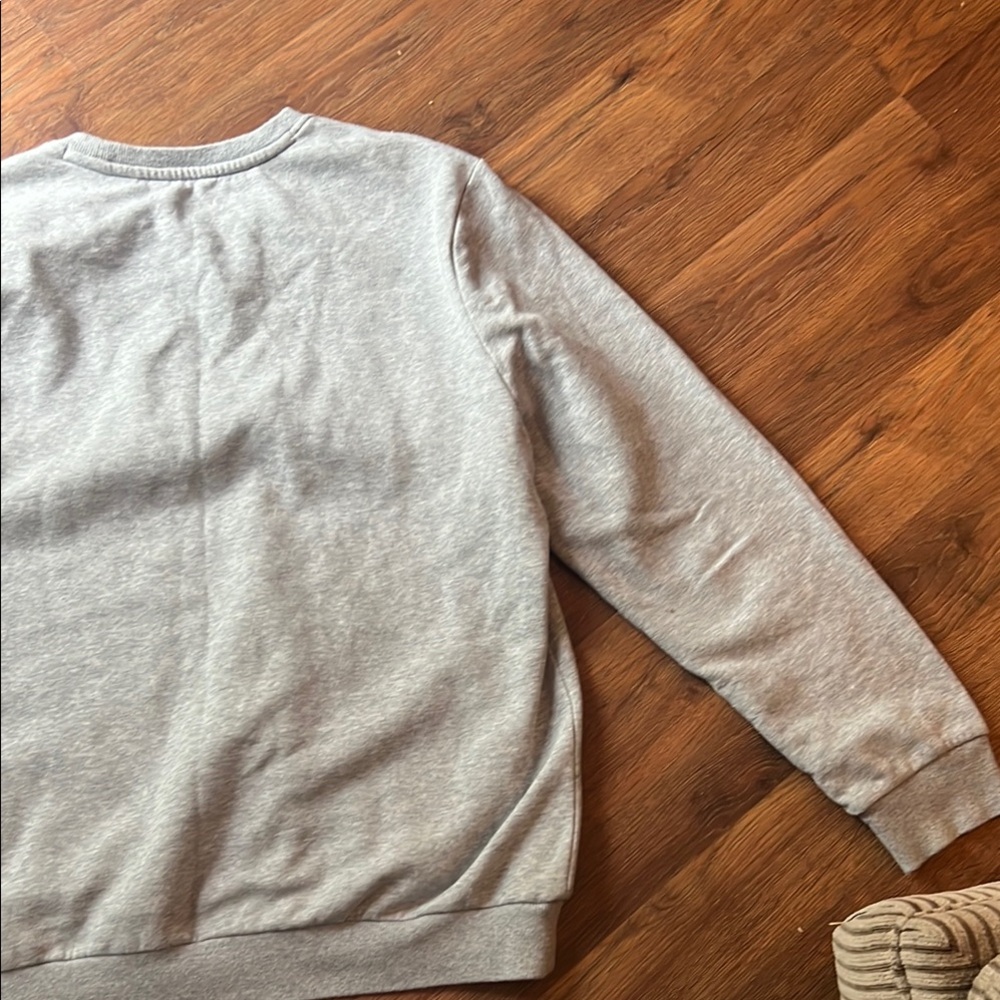 Calvin Klein Gray Embroidered Crewneck Sweatshirt - Picture 5 of 11